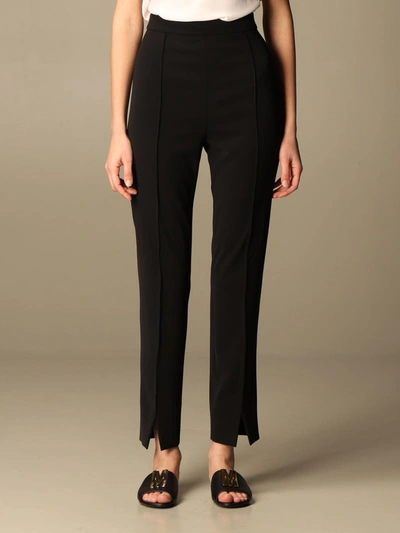 Boutique Moschino Pants Moschino Boutique Slim Cady Trousers In Black