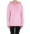 Msgm Logo-print Pullover Hoodie In Pink