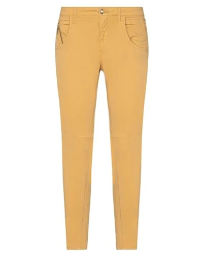 Manila Grace Casual Pants In Yellow