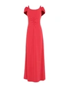 Emporio Armani Long Dresses In Red