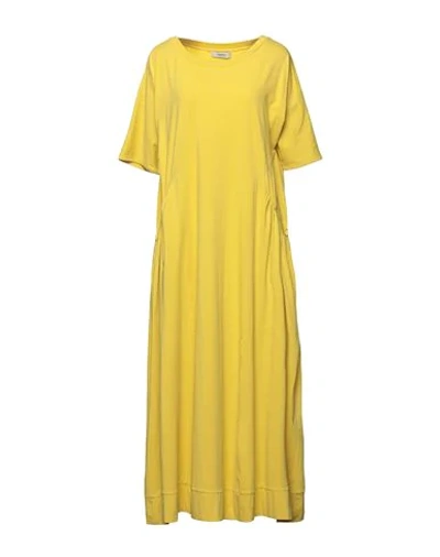 Alpha Studio Midi Dresses In Green