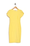 Calvin Klein Tulip Sleeve Sheath Dress In Popcorn