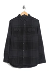 Burnside Plaid Flannel Shirt In Black