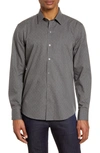 Zachary Prell Ricketts Regular Fit Long Sleeve Shirt In Charcoal