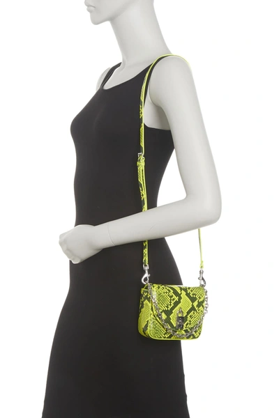 Rebecca Minkoff Love Too Micro Crossbody Bag In Neon Yellow