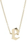 ARGENTO VIVO 14K GOLD PLATED INITIAL PENDANT CHOKER NECKLACE,655789069214
