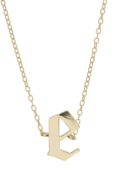 Argento Vivo 14k Gold Plated Initial Pendant Choker Necklace