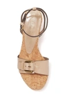 STELLA MCCARTNEY CORK WEDGE BUCKLE SANDAL,195072889537