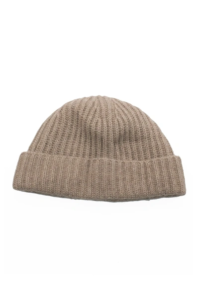 Portolano Cashmere Ribbed Cuffed Beanie In Nile Brown