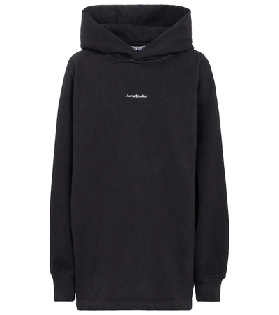 ACNE STUDIOS LOGO COTTON JERSEY HOODIE,P00537598