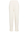 THE FRANKIE SHOP CUFFED COTTON TERRY SWEATPANTS,P00540706