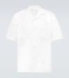 SACAI COTTON POPLIN SHORT-SLEEVED SHIRT,P00543706