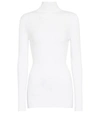 Wolford Aurora Long-sleeve Turtleneck Sweater In White