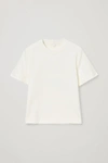 Cos Regular-fit Heavyweight T-shirt In Beige