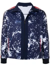Ports V Printed Zip-up Track Jacket In Blue