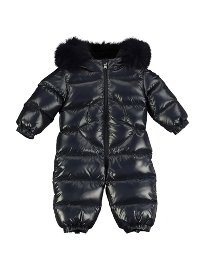 Moncler Babies' Kids Snowsuit For For Boys And For Girls In Blue