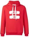 Ports V Logo-print Drawstring Hoodie In Red