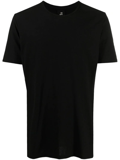 Thom Krom Round Neck Short-sleeved T-shirt In Black