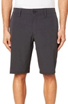 O'neill Reserve Light Check Water Repellent Bermuda Shorts In Black