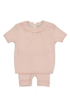 FELTMAN BROTHERS FELTMAN BROTHERS RIB KNIT TOP & SHORTS SET,4909