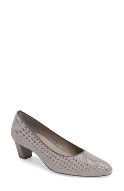 Ara Kelly Pump In Grey Leather