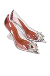 Amina Muaddi Begum Embellished Pvc Pumps In Transparent