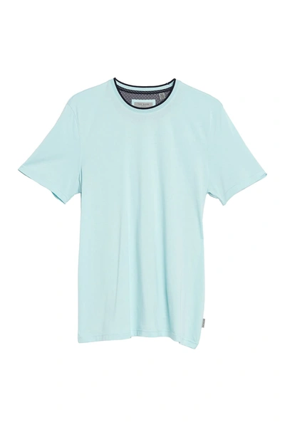 Ted Baker Solid T-shirt In Light Blue