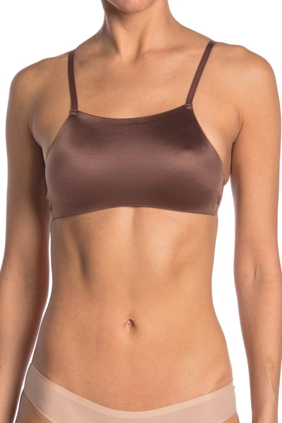 Real Underwear Fusion Bare Cami Bralette In Brown