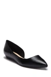 Nine West Women's Saige D'orsay Pointy Toe Slip-on Flats In Black2sy Y
