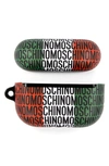 MOSCHINO LARGE ITALIAN FLAG LOGO AIRPOD PRO CASE,2117A778183023888