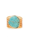 Christina Greene Open Ring In Turquoise