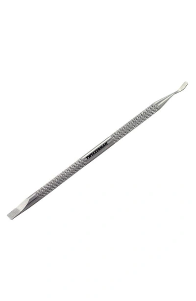 TWEEZERMAN TWEEZERMAN 'PUSHY® & NAIL CLEANER' STAINLESS STEEL CUTICLE PUSHER,3315-LLT