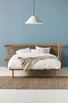 Anthropologie Mathilde Nightstand Bed By  In Beige Size Q Top/bed
