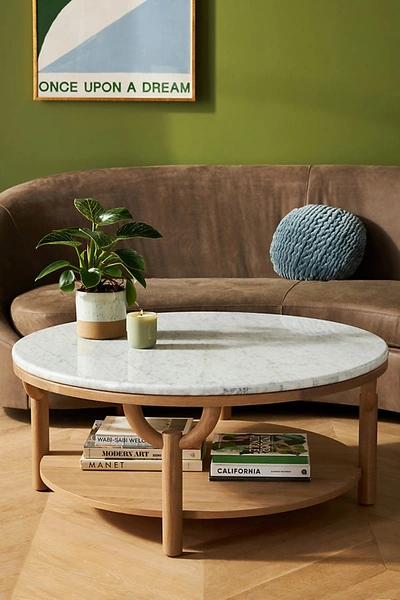 Anthropologie Arches Coffee Table In Beige