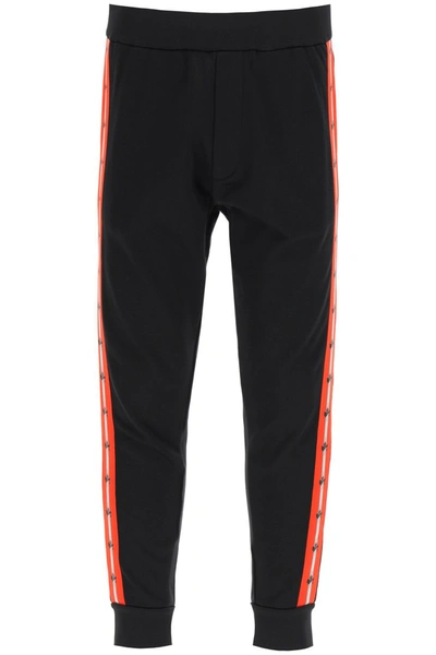 Dsquared2 Techno Tape Sweatpants In Black