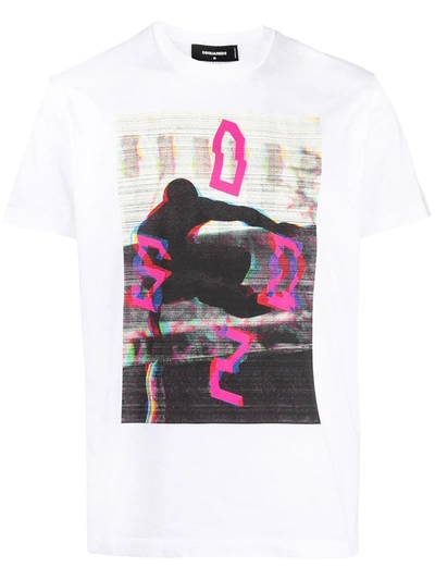 Dsquared2 Photograph-print Crew-neck T-shirt In White