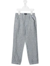 IL GUFO HIGH-RISE STRIPE-PRINT STRAIGHT-LEG TROUSERS