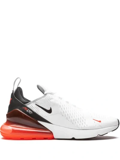 Nike Air Max 270 Low-top Sneakers In White. Black  & Hot Punch