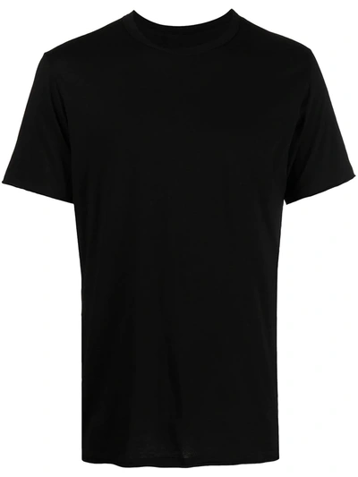 Uma Wang Finished-edge Cotton T-shirt In Black