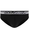 Dolce & Gabbana Stretch Jersey Underwear With Logo In Black