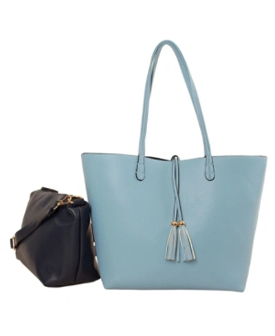 Imoshion Handbags Women's Reversible Bag-in-bag Tote In Light Blue