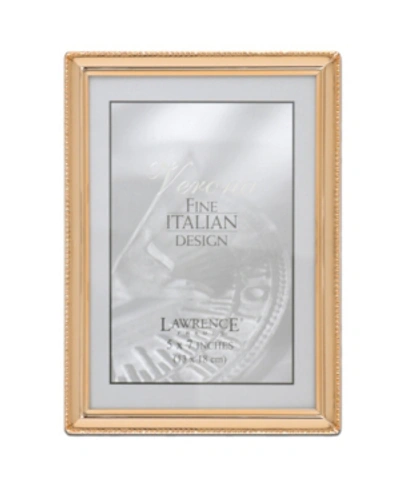 Lawrence Frames Polished Metal Picture Frame In Gold-tone