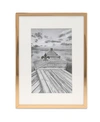 Lawrence Frames Elegant Metal Picture Frame With Bevel Cut Mat For Photo, 4" X 6" In Gold-tone