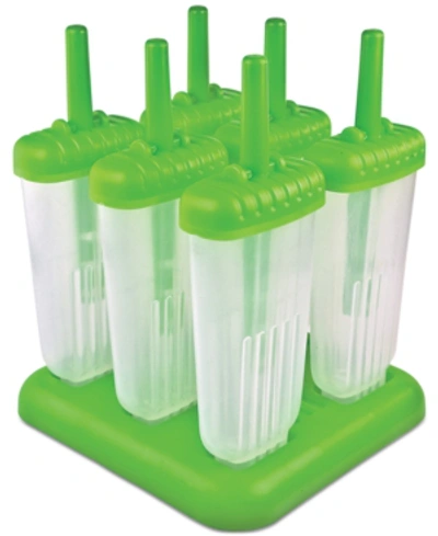 Tovolo Groovy Ice Pop Molds, Set Of 6 In Spring Green