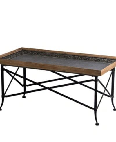 Ab Home Classic Vintage-like Coffee Table In Black