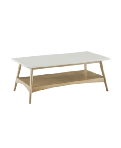 Madison Park Parker Coffee Table In Open White