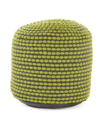 Noble House Rococco Pouf In Green