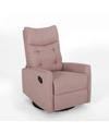 Noble House Woodglen Recliner In Light Pink