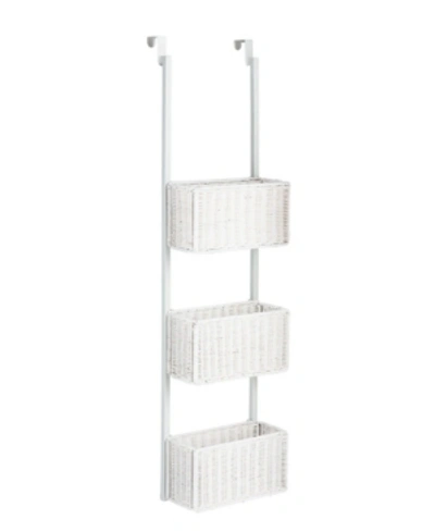 Southern Enterprises Brielle Over The Door 3-tier Basket Storage In White