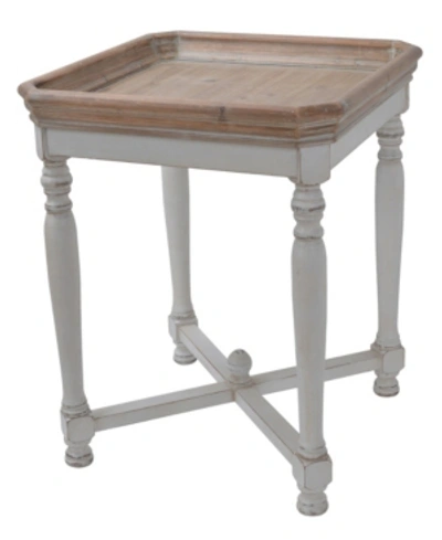 Ab Home Alcott Square Side Table In White